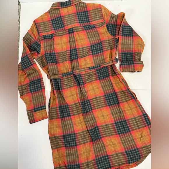 Toad&Co Women's Plaid Dress Button Up Size Medium Lightweight Recycled Materials - Picture 2 of 10